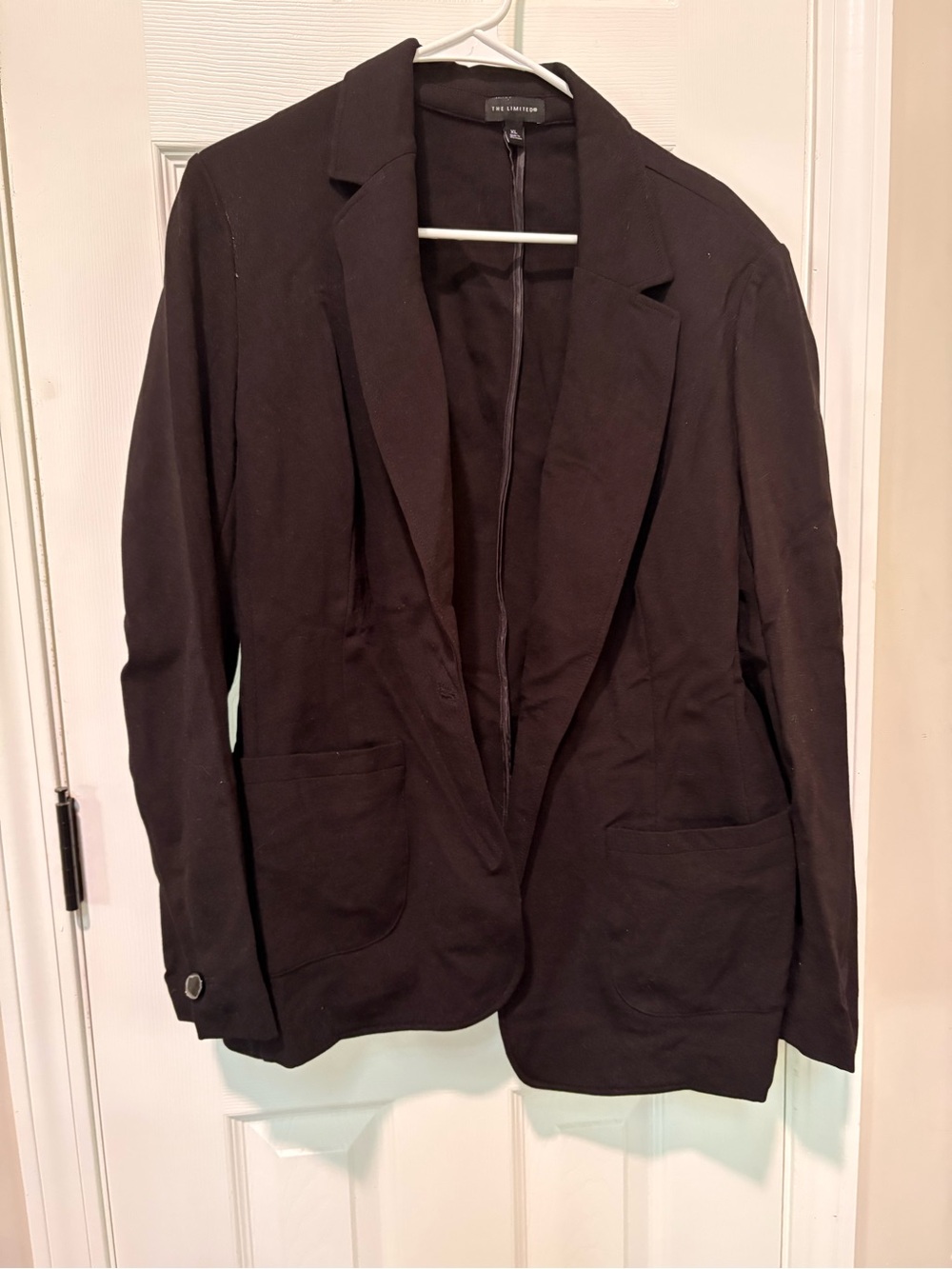 The Limited Black Women's Knit Blazer Jacket